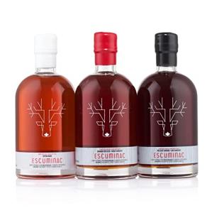 Escuminac Canadian Maple Syrup, Value Bundle, 3 Harvests Included Extra Rare, Great Harvest and Late Harvest, 3 x 16.9 fl oz, 100% Pure & Organic.