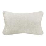 Gouchee Home Carson Long Stone-Washed 100% Cotton Ivory Rectangle Cushion 12" x 20"