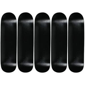 Moose 8.0" Blank Skateboard Deck Dipped Black 7-Ply Canadian Maple