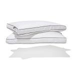 Canadian Down & Feather Co. - 2 Pack Soft Support Microfiber Down Alternative Pillow Standard Size - Machine Washable - 260 TC Shell 100% Cotton - Oeko TEX Certified