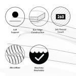 Canadian Down & Feather Co. - 2 Pack Soft Support Microfiber Down Alternative Pillow Standard Size - Machine Washable - 260 TC Shell 100% Cotton - Oeko TEX Certified