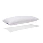 Canadian Down & Feather Co. - Quilted White Goose Feather Body Pillow 48" Long - 255 TC Shell 100% Cotton - Filled in Canada