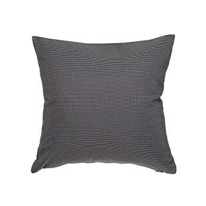 Gouchee Home Soleil Square Indoor/Outdoor Fade Resistant Water Resistant Cushion 18" x 18" Charcoal