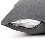 Gouchee Home Soleil Square Indoor/Outdoor Fade Resistant Water Resistant Cushion 18" x 18" Charcoal
