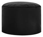 Gouchee Home Dotcom Brava Pouf Ottoman Foot Rest - Ink, Modern Round Bean Bag Chair with Water Repellent Fabric - Floor Pouf for Living Room, Bedroom or Patio - Foot Rest for Indoor and Outdoor
