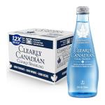 Clearly Canadian Sparkling Flavored Water, 11 oz Glass Bottles – Variety of Refreshing Flavors, Premium Carbonated Beverage, Available in 12-Pack and 24-Pack Options (12 Pack, Sparkling)