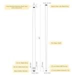 ASKA L3 No Wrap Pool Cue Stick, 58" Hard Rock Canadian Maple, 13mm Hard Tip, 5/16x18 Stainless Steel Joint (21-Ounce, Green)