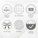 Canadian Down & Feather Co. - All Season Gel Microfiber Down Alternative Duvet Comforter King Size - Machine Washable - 300 TC Shell 100% Cotton - Oeko TEX Certified