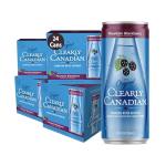 Clearly Canadian Mountain Blackberry Cans Sparkling Water, 24-Pack (Regular & Zero) – Assorted Flavors & Variety Packs – Refreshingly Pure and Naturally Flavored Carbonated Drink
