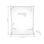 Gouchee Home Big Bag Brava Bean Bag Chair for Kids and Adults, Royal Blue - Bean Bag Couch for Indoor Living Spaces - Cozy and Stylish Comfy Chair for Reading, Gaming, and More