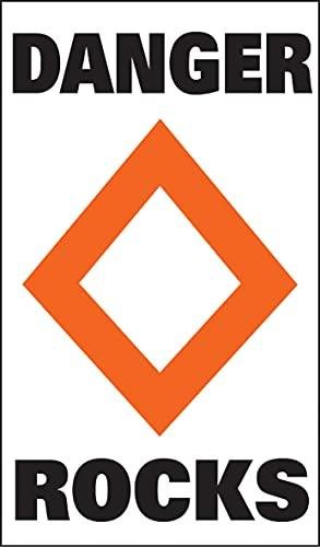 TAYLOR MADE PRODUCTS Sur-Mark Danger Rocks Buoy Label, 13" x 24"