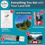 Canadian Gifts | Real Piece of Canada | Highly Unique Gift idea | Blank Certificate to Write in The Name of Your Choice | for Women, Men, Birthday, Anniversary, Wedding