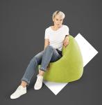Gouchee Home Easy Collection Bean Bag Chair for Kids and Adults - Grass - Beanbag Couch for Indoor Living Spaces - Cozy Chair, Stylish, and Comfy Lazy Sofa Chair for Reading, Gaming, and More