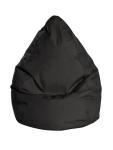 Gouchee Home Beanbag Brava Collection Upholstered Bean Bag Chair for Kids and Adults – Black, Bean Bag Couch for Indoor Living Spaces - Stylish, & Comfy Lazy Sofa Lounger for Reading, Gaming - X-Large