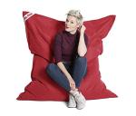 Gouchee Home Big Bag Brava Bean Bag Chair for Kids and Adults, Red - Bean Bag Couch for Indoor Living Spaces - Cozy and Stylish Comfy Chair for Reading, Gaming, and More