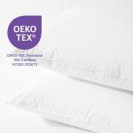 Canadian Down & Feather Co. - 2 Pack Medium Support Hutterite Goose Down Pillow Queen Size - 400 TC Shell 100% Cotton - Made in Canada