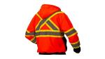 Pyramex Canadian RCSZH33 Series Premium Zip Safety Sweatshirt, With Teflon® Hi-Vis Orange 2X Large