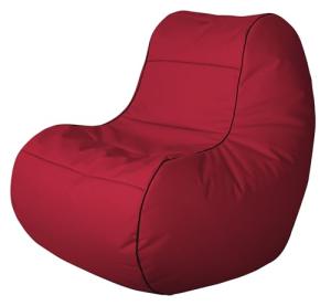 Gouchee Home Chillybean Collection Bean Bag Chair, Red - Polyester Upholstered Sofa Chair for Kids and Adults, Comfy Chair for Bedroom and Living Room Furniture, Lounge Chair, X-Large