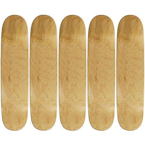 Moose 7.5" Blank Skateboard Deck Natural 7-Ply Canadian Maple