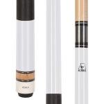 ASKA L2 2-Piece Pool Cue Stick, 58-inches Hard Rock Canadian Maple, 13mm Hard Tip (21-Ounce, White)