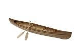 Midwest 949 Big Canadian Canoe 1:8 - Wooden Ship Model Building Kit for Adults 23" Long - DIY Woodcraft Self Assembly
