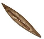 Midwest 949 Big Canadian Canoe 1:8 - Wooden Ship Model Building Kit for Adults 23" Long - DIY Woodcraft Self Assembly