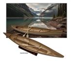 Midwest 949 Big Canadian Canoe 1:8 - Wooden Ship Model Building Kit for Adults 23" Long - DIY Woodcraft Self Assembly