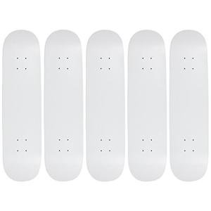 Moose 7.5" Blank Skateboard Deck Dipped White 7-Ply Canadian Maple