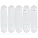Moose 7.5" Blank Skateboard Deck Dipped White 7-Ply Canadian Maple