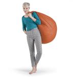 Gouchee Home Easy Collection Bean Bag Chair for Kids and Adults - Clementine - Beanbag Couch for Indoor Living Spaces - Cozy Chair, Stylish, and Comfy Lazy Sofa Chair for Reading, Gaming, and More