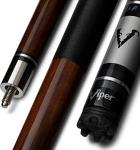 Viper by GLD Products Sinister 58" 2-Piece Billiard/Pool Cue, Dark Brown with Silver Inlay, 19 Ounce (50-1077-19)