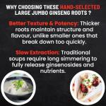Canadian Vita Ginseng Root - Premium Large Canadian Ginseng Roots 227g | 5-Year Dried Roots for Ginseng Soup - Authentic Herbal Supplement for Energy, Focus & Immunity
