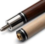 Viper by GLD Products Sinister 58" 2-Piece Billiard/Pool Cue, Dark Brown with Silver Inlay, 19 Ounce (50-1077-19)