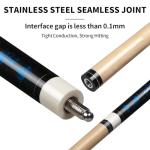 LOTKEY Pool Stick,Pool Cue Sticks 58'' Solid Canadian Maple Extra 2 Pool Chalk Included Durable for Professional Billiard Players (Blue)