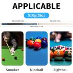 LOTKEY Pool Stick,Pool Cue Sticks 58'' Solid Canadian Maple Extra 2 Pool Chalk Included Durable for Professional Billiard Players (Blue)