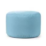 Gouchee Home Dotcom Soleil Bean Bag Round Pouf Ottoman, Oceania - Waterproof, Fade-Resistant Ottoman Foot Rest for Indoor/Outdoor - Ottoman Chair Filled with High-Density Polystyrene Beads 20"D x 12"H