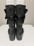 Rudsak Buckle Riding Moto Boots Women's Black Leather Zip US 6.5 EU 37