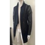 RUDSAK LEATHER AVANT GARDE ASYMMETRICAL LEATHER WOOL JACKET