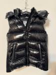 RUDSAK GLOSSY BLACK PUFFER HOODIE VEST NWOT small