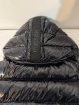 RUDSAK GLOSSY BLACK PUFFER HOODIE VEST NWOT small