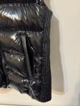 RUDSAK GLOSSY BLACK PUFFER HOODIE VEST NWOT small