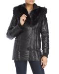 NWT AUTHENTIC RUDSAK ATELIER NOIR Real fur Large L Parka Jacket Puffer DOWN Blk