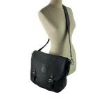 Genuine RUDSAK Canada Black Leather Messenger Bag Work School Travel