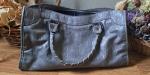 VINTAGE RUDSAK GREY SOFT LEATHER  HANDBAG WITH RECEIPT AND BAG