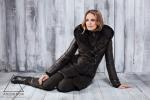 NWT AUTHENTIC RUDSAK ATELIER NOIR Real fur Large L Parka Jacket Puffer DOWN Blk
