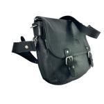 Genuine RUDSAK Canada Black Leather Messenger Bag Work School Travel