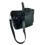 Genuine RUDSAK Canada Black Leather Messenger Bag Work School Travel