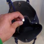 RUDSAK LEATHER LADIES TOTE/HANDBAG DEEP NAVY