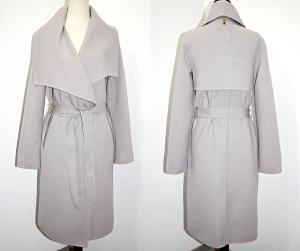 with tags MACKAGE LONI DOUBLE FACE LIGHT WEIGHT WOOL WRAP COAT in Mineral Co