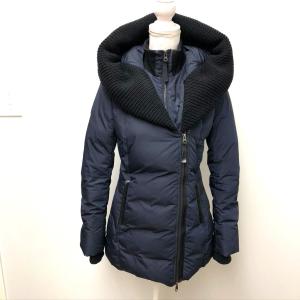 Mackage Puffer Coat Quilted Womens Small Blue Hooded Winter Outdoor Gorpcore
